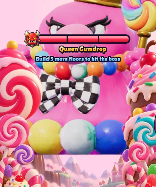 Queen Gumdrop, the candy boss