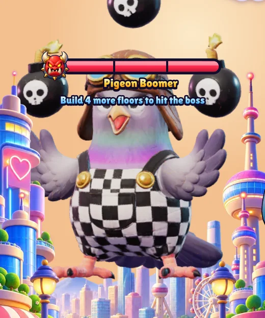 Pigeon Boomer, the city boss